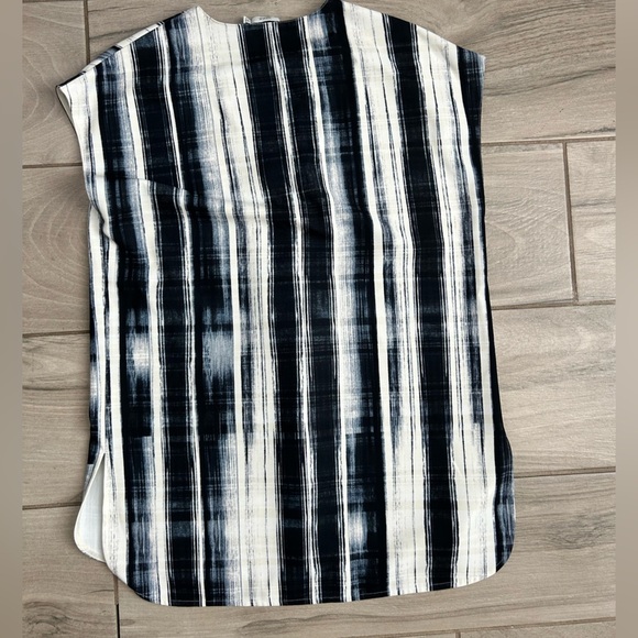 Vince Black and White Striped Tunic XS MN - Picture 3 of 4